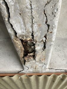 éclatement poutre béton Corrosion armature éclatement béton