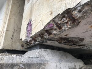 Culée de pont en béton Assainissement d'un appui d'un pont en béton armé