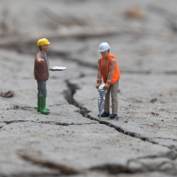 Direction de Travaux Photographie illustrant la direction de travaux par l'intermédiaire de figurines